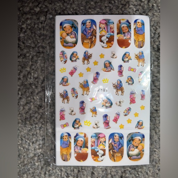 $1 CHRISTMAS NAIL STICKER SHEET. NEW. $1 WITH ANY $10 ORDER OR MORE - Picture 2 of 14
